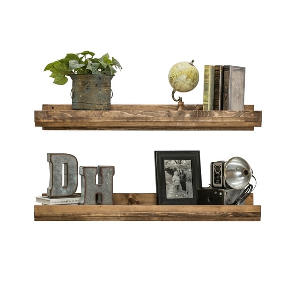 Handmade Del Hutson Designs Rustic Luxe Shelf, Set of 2