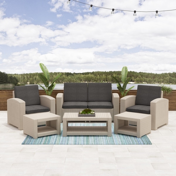 Shop CorLiving Adelaide 6pc All-Weather Patio Set - Free ... Shop CorLiving Adelaide 6pc All-Weather Patio Set - Free ... on Safavieh Outdoor Living Granton 5 Pc Living Set id=50364