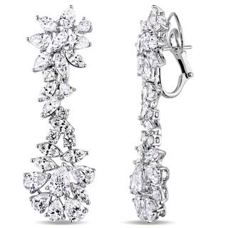 One Of A Kind Earrings Online At Our Best Miadora Signature Collection 18k White Gold 13 5 8ct Tdw Multi Cut Diamond Fl