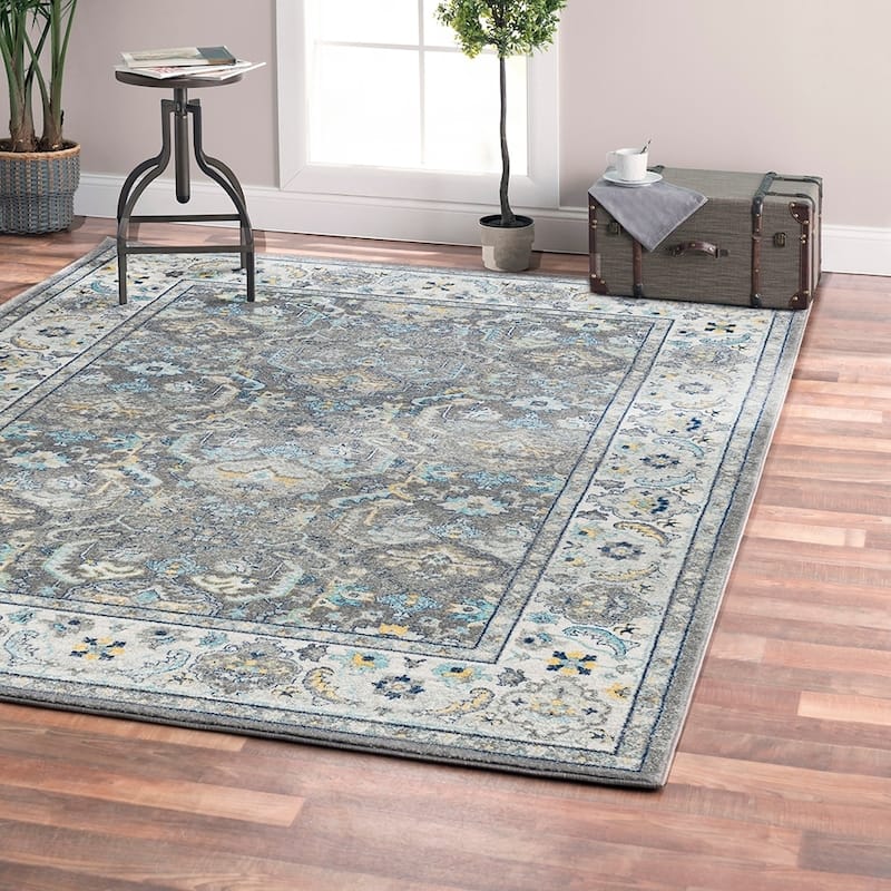 Pasargad Home Turkish Chelsea Design Floral Area Rug