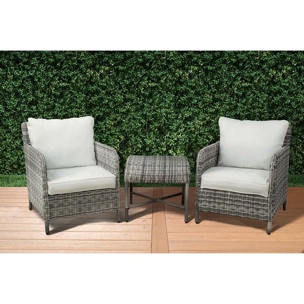 Vivo 3 Piece Modern Patio Conversation Set By Westin Outdoor Vivo 3 Piece Modern Patio Conversation Set By Westin Outdoor