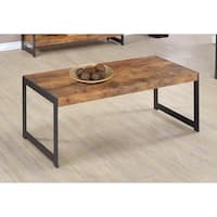 Rustic Antique Nutmeg Coffee Table - 43.25" x 22" x 18.50"