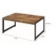 Rustic Antique Nutmeg Coffee Table - 43.25" x 22" x 18.50" - Thumbnail 1