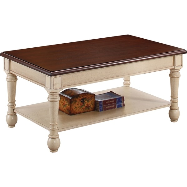 Transitional Dark Brown And Antique White Coffee Table Free Transitional Dark Brown And Antique White Coffee Table