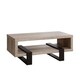 Industrial Grey Driftwood Open Coffee Table - 47.25" x 23.50" x 19.25" - Thumbnail 1