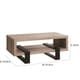 Industrial Grey Driftwood Open Coffee Table - 47.25" x 23.50" x 19.25" - Thumbnail 4