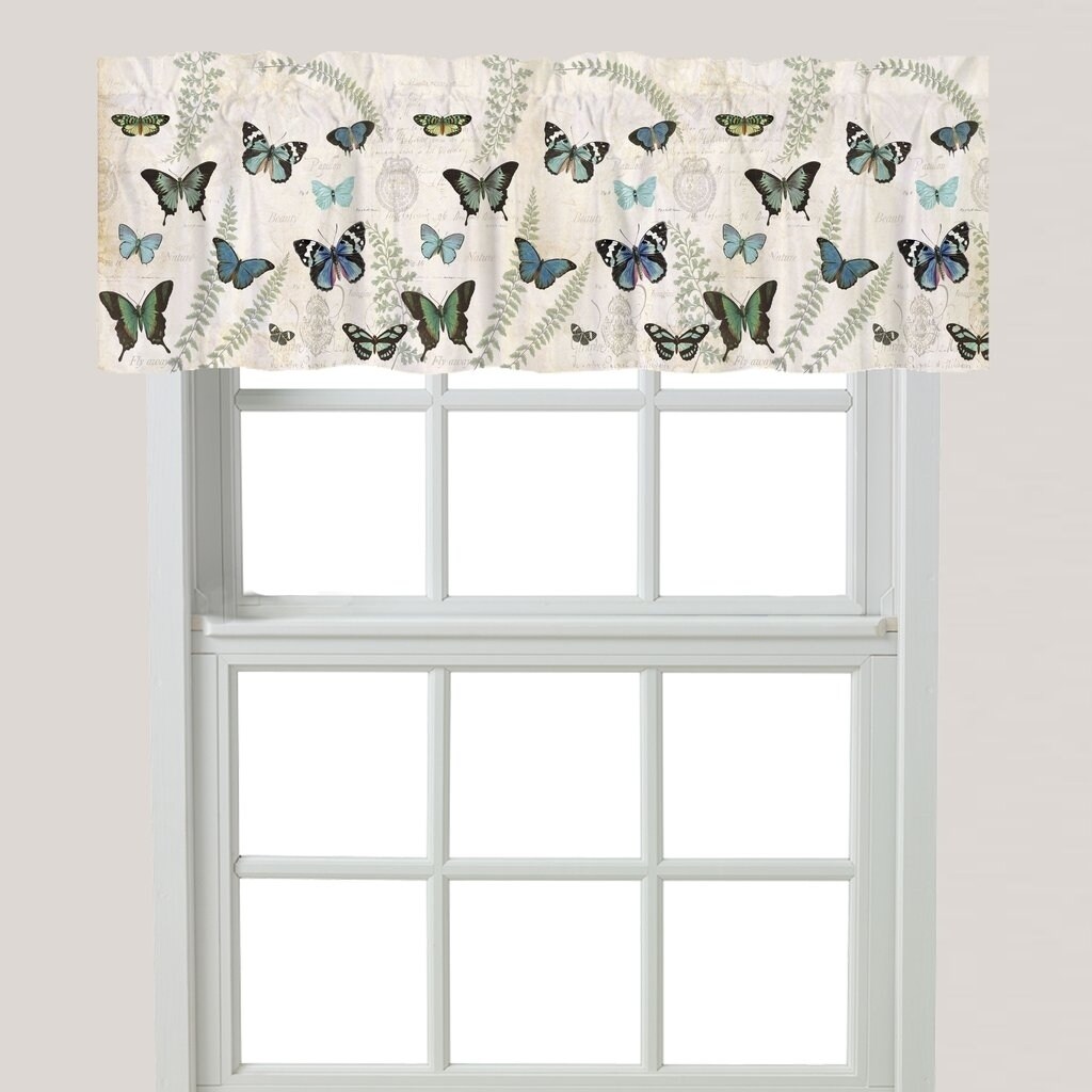 Shop Laural Home Elegant Butterfly Window Valance On Sale Free