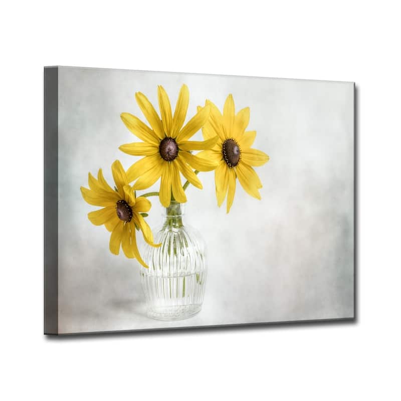 Rudbeckia' Floral Wrapped Canvas Wall Art