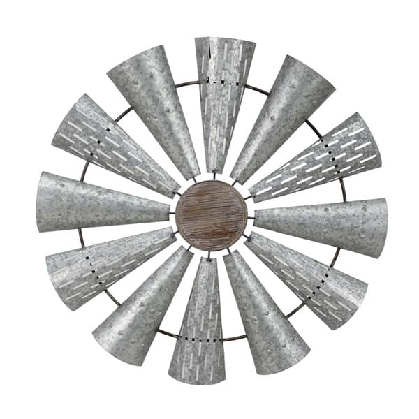 Shop Sagebrook Home 13602 02 Decorative Tin Windmill Wall Decor