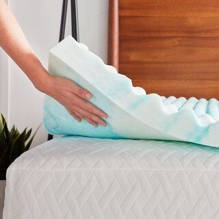 3 Inch Convoluted Gel Memory Foam Mattress Topper