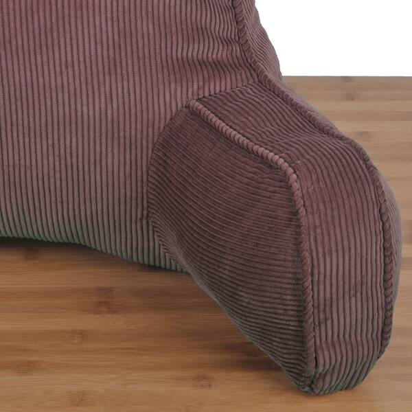 Shop Serenta Cotton Corduroy Lounger Bed Rest Pillow Adjustable