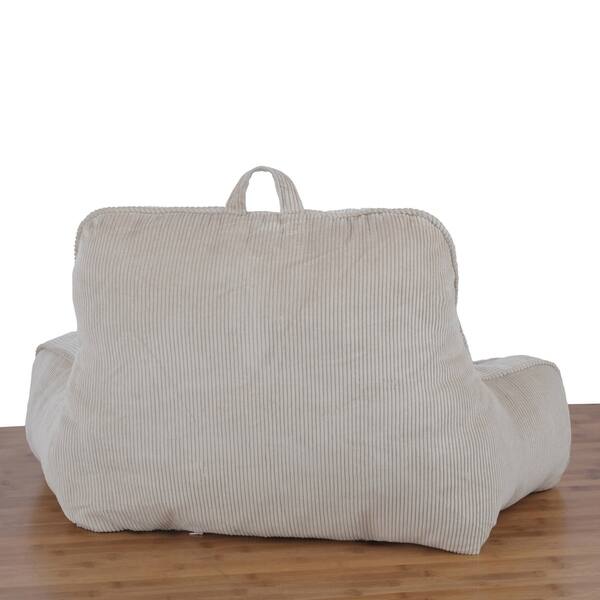Shop Serenta Cotton Corduroy Lounger Bed Rest Pillow Adjustable
