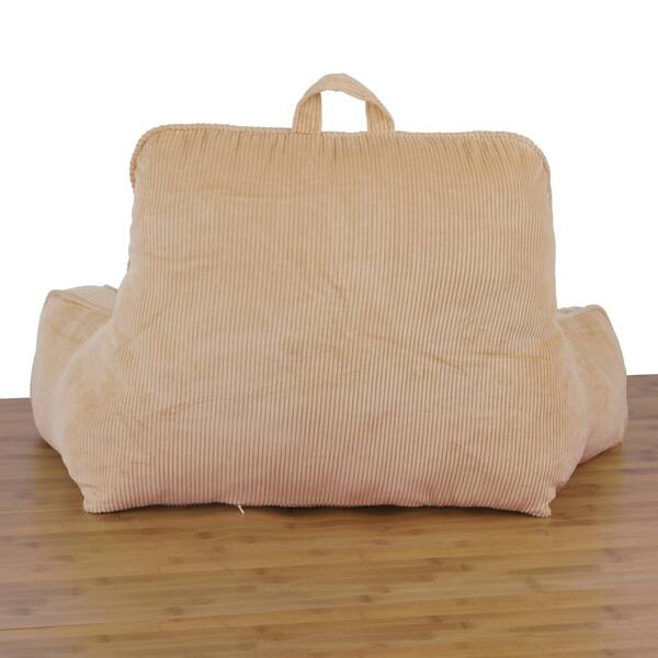 Shop Serenta Cotton Corduroy Lounger Bed Rest Pillow Adjustable