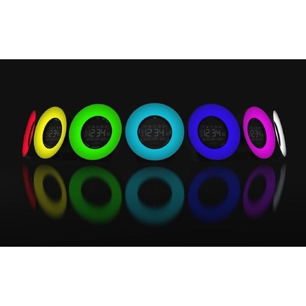 La Crosse Technology Color Mood Light Alarm Clock with Nature Sounds C85135