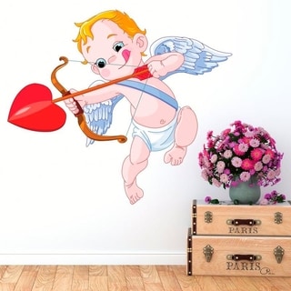Heart Arrow Cupid Decal Sticker Choose Color Size #360