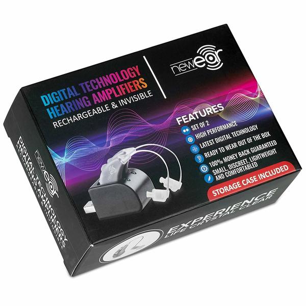 BTE Hearing Amplifier and Digital Sound Enhancer with Noise Reducing Feature a Smaller /& Discreet Digital Ear Amplification Device// Pair by MEDca Behind the Ear Sound Amplifier