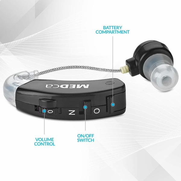 BTE Hearing Amplifier and Digital Sound Enhancer with Noise Reducing Feature a Smaller /& Discreet Digital Ear Amplification Device// Pair by MEDca Behind the Ear Sound Amplifier