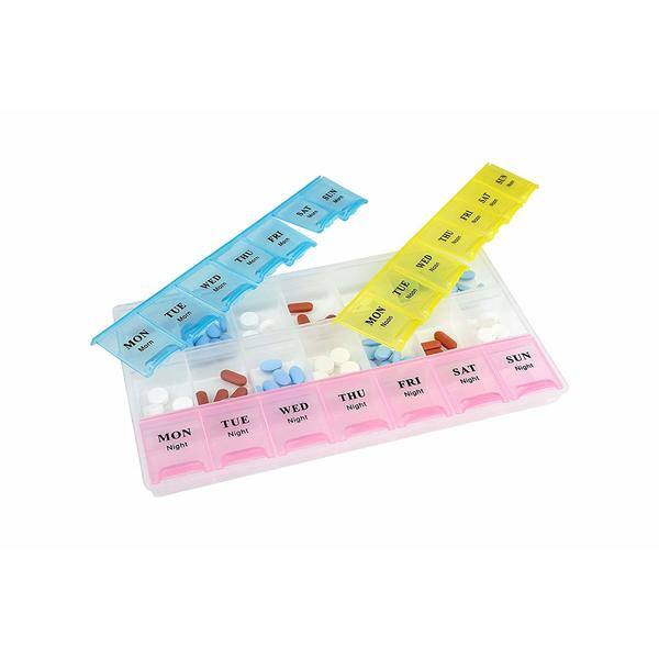 Medca Weekly Pill Organizer Storage Case Planner Reminder Daily Compartments Vitamin Secure Three Times A Day 1 Pill Organizer Overstock Medca Weekly Pill Organizer Storage Case Planner Reminder Daily Compartments Vitamin Secure Three Times A Day 1 Pill Organizer Overstock