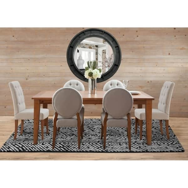 Provincial Home S Linville Ridge Walnut Finished Birch Wood Rectangular Dining Table