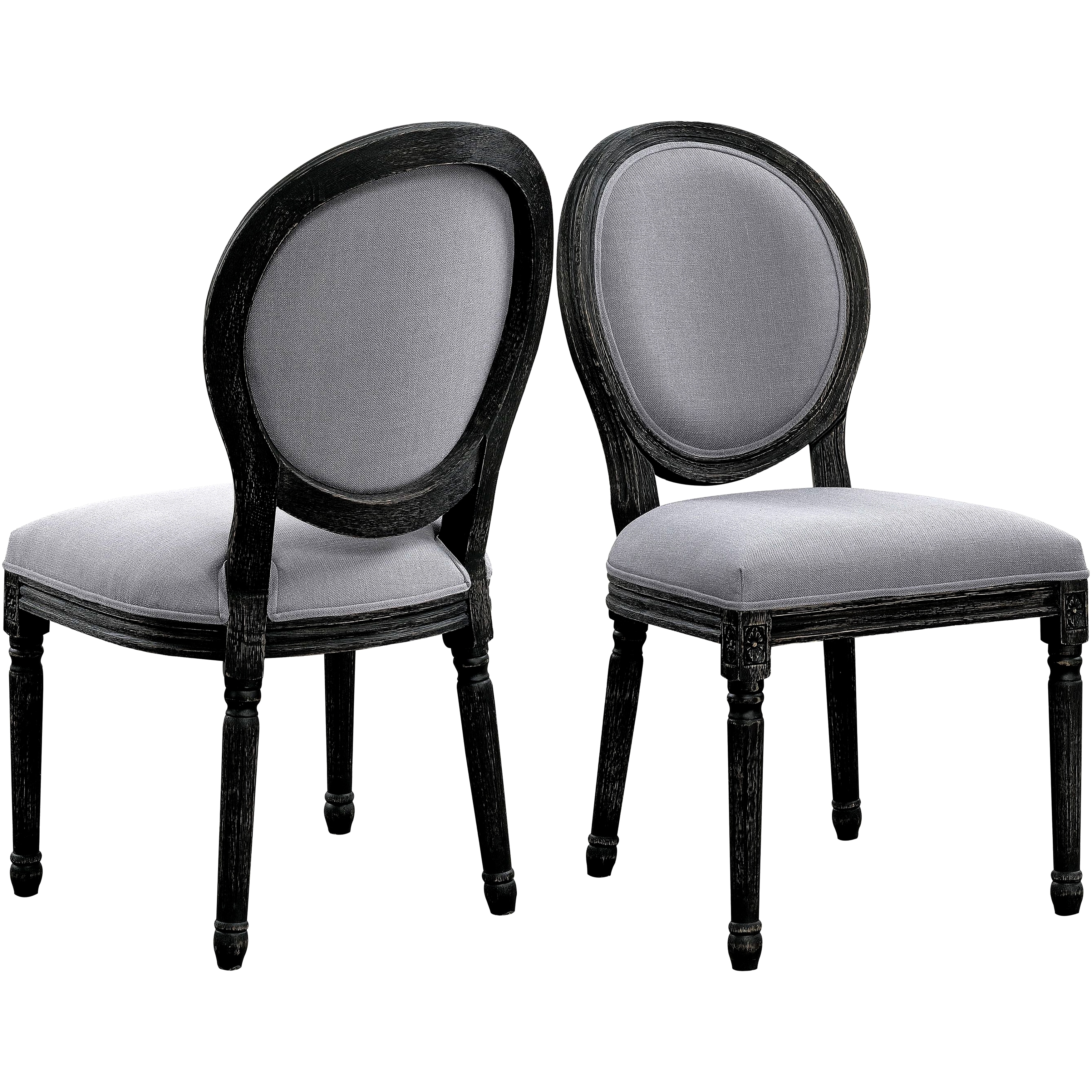 French Oval Back Dining Chairs