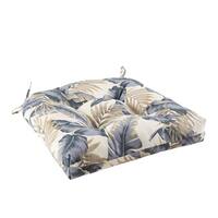 Madison Park Meeru Printed Leaf 3M Scotchgard Outdoor Seat Cushion