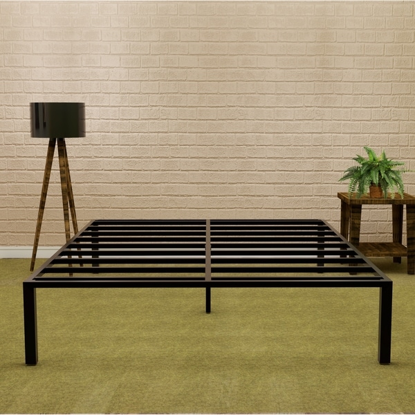 Sleeplanner 14 Inch Platform Metal Bed Frame King Size