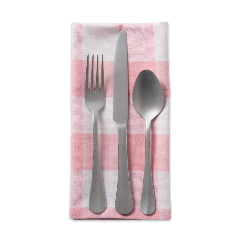 Design Imports Black Buffalo Check Napkin Set (Set of 6)