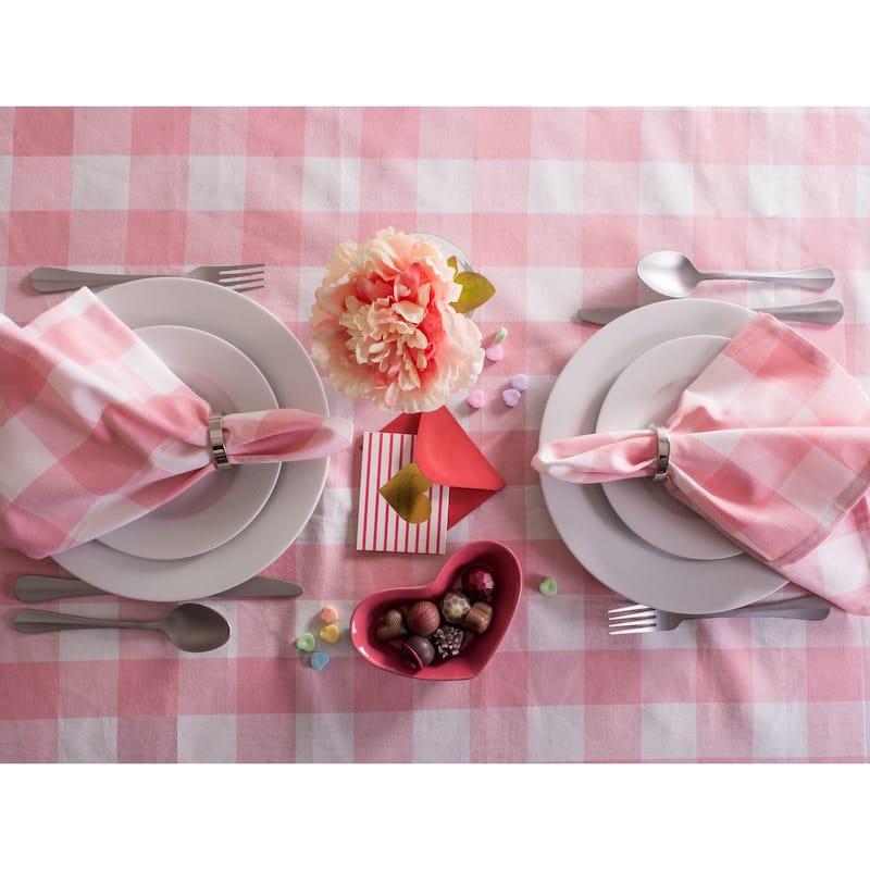 Design Imports Black Buffalo Check Napkin Set (Set of 6)