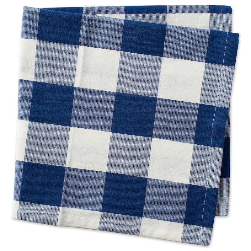 Design Imports Black Buffalo Check Napkin Set (Set of 6)