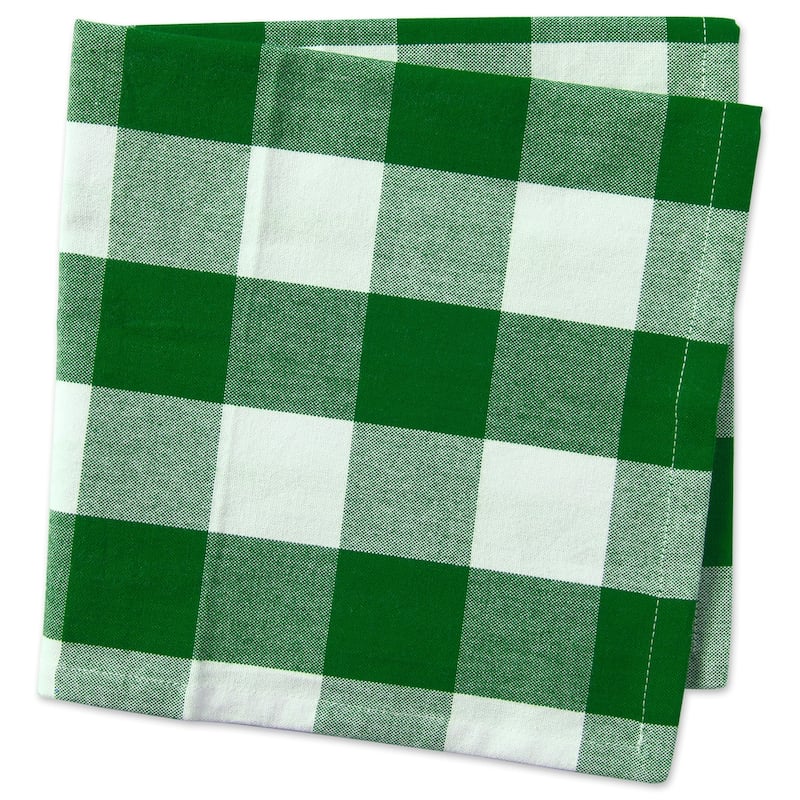 Design Imports Black Buffalo Check Napkin Set (Set of 6)