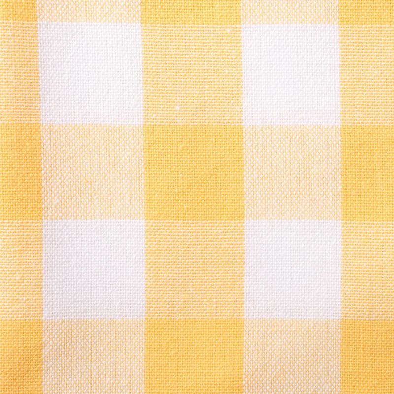 Design Imports Yellow/White Checkers Napkin Set (Set of 6)