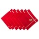 preview thumbnail 9 of 30, Design Imports Natural Embroidered Fall Leaves Napkin Set (Set of 6) Red
