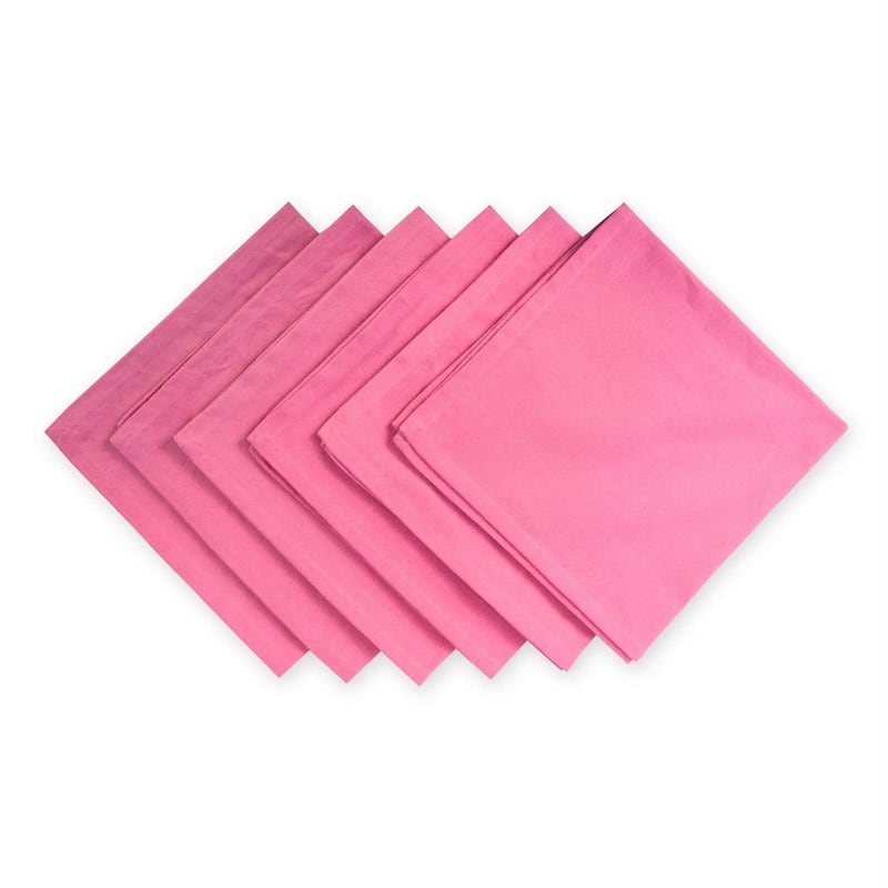 Design Imports Cotton Napkin Set (Set of 6) - Flamingo