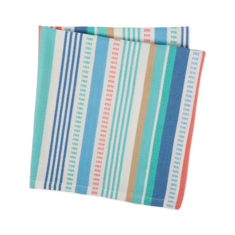 Design Imports Black/Cream Harelquin Print Napkin Set (Set of 6)