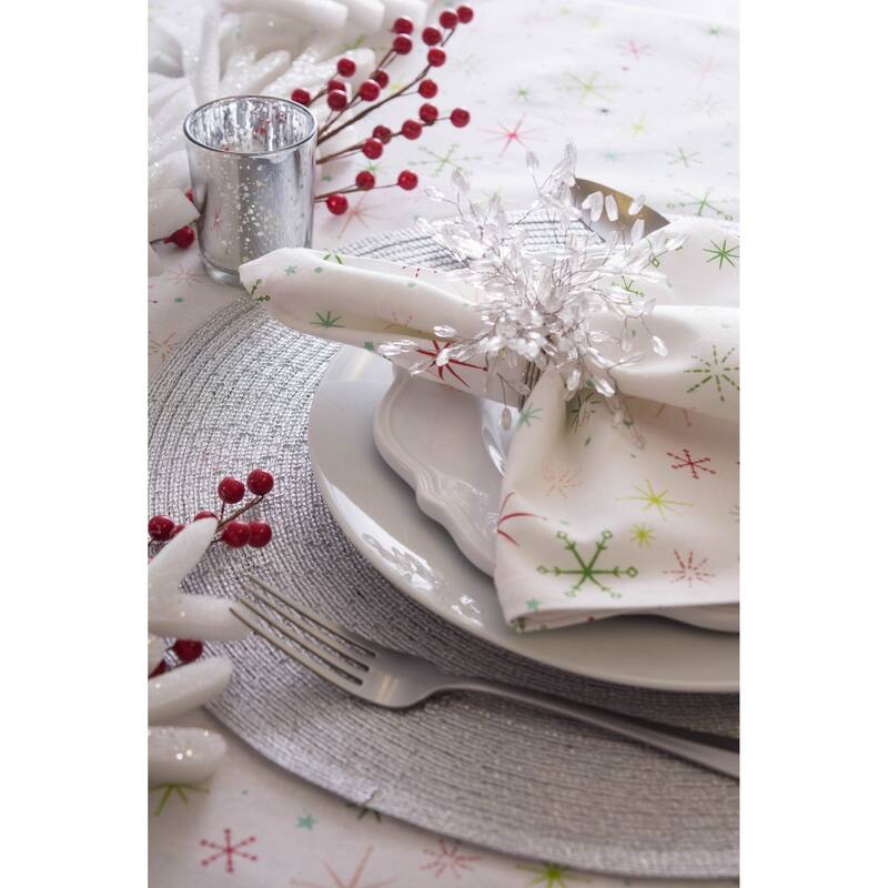 Design Imports Black/Cream Harelquin Print Napkin Set (Set of 6)
