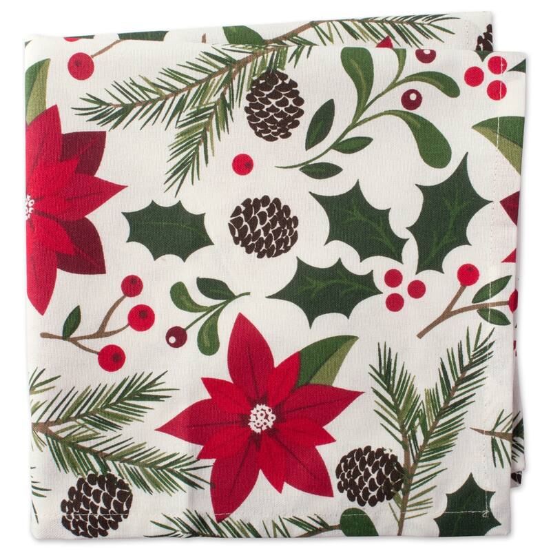 Design Imports Black/Cream Harelquin Print Napkin Set (Set of 6)