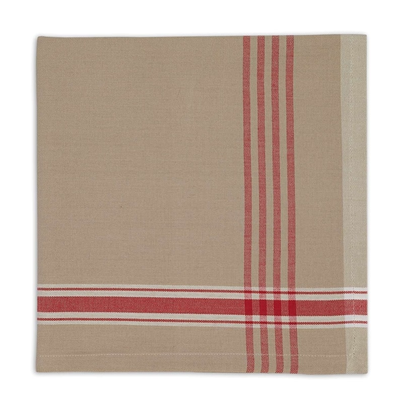 Design Imports Black/Cream Harelquin Print Napkin Set (Set of 6)