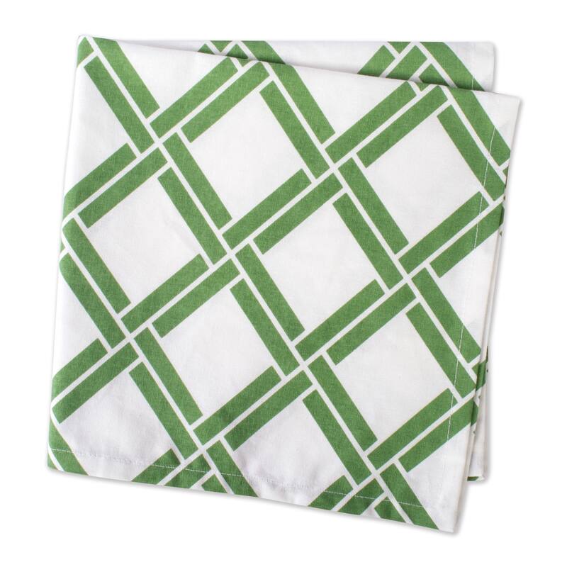 Design Imports Black/Cream Harelquin Print Napkin Set (Set of 6)