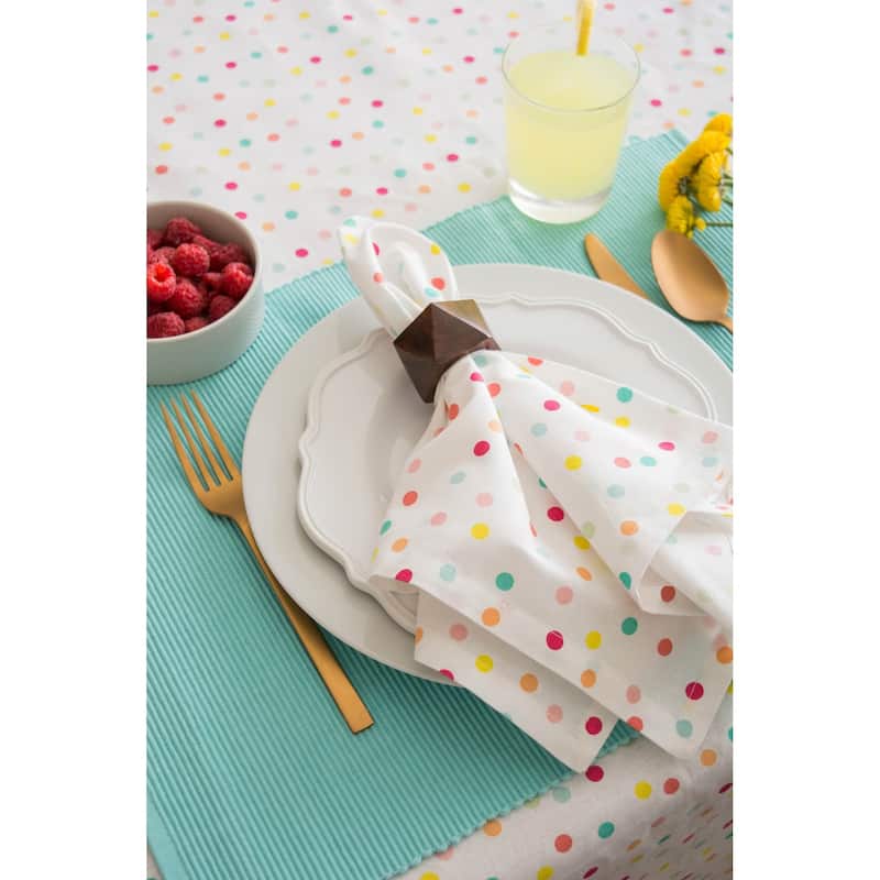 Design Imports Black/Cream Harelquin Print Napkin Set (Set of 6)