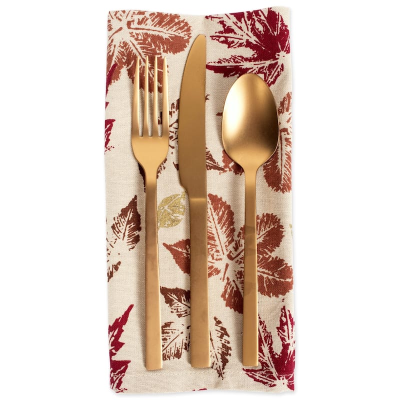 Design Imports Black/Cream Harelquin Print Napkin Set (Set of 6)
