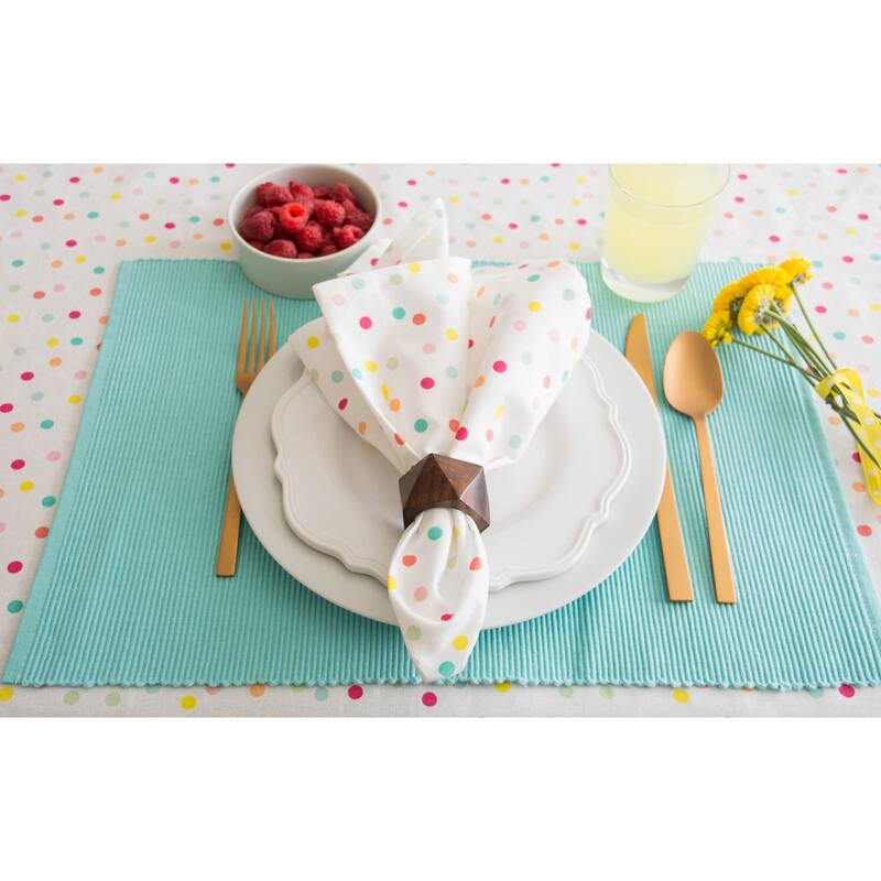 Design Imports Black/Cream Harelquin Print Napkin Set (Set of 6)