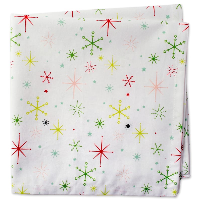 Design Imports Black/Cream Harelquin Print Napkin Set (Set of 6)