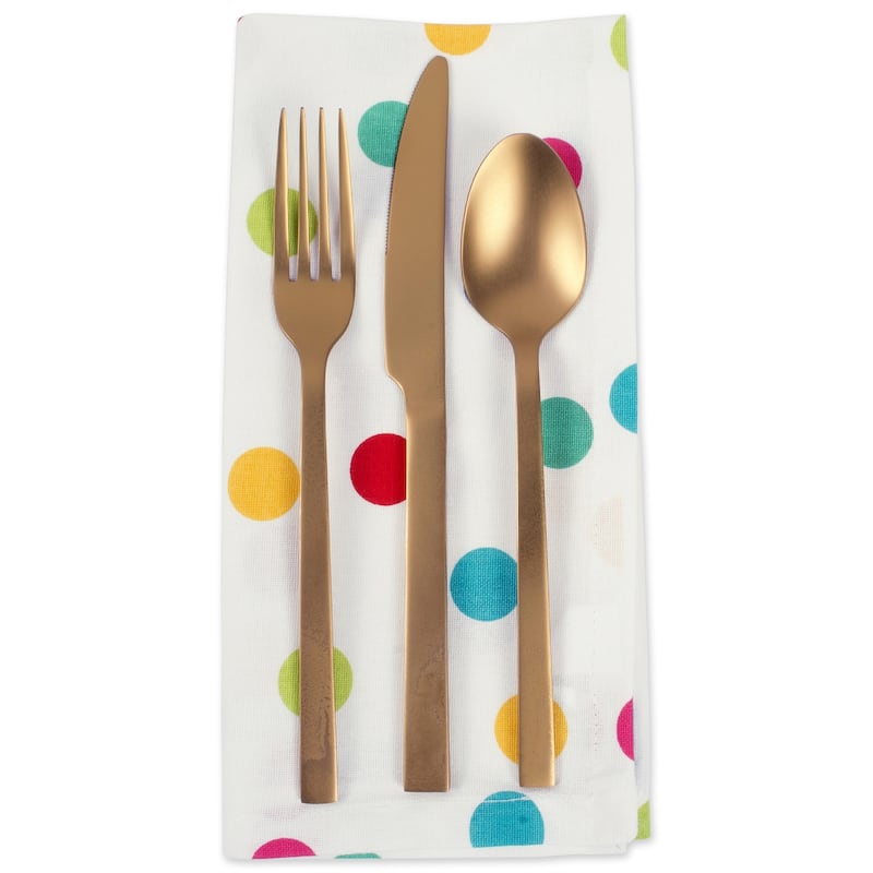 Design Imports Black/Cream Harelquin Print Napkin Set (Set of 6)