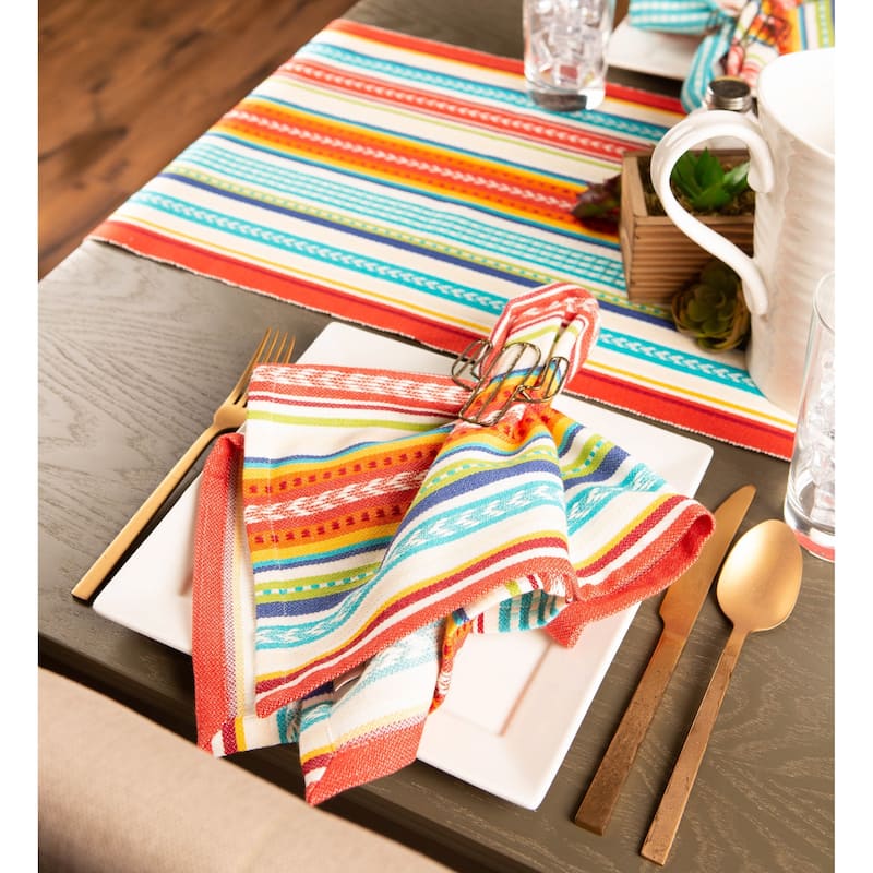 Design Imports Spring Plaid Napkin Set (Set of 6)