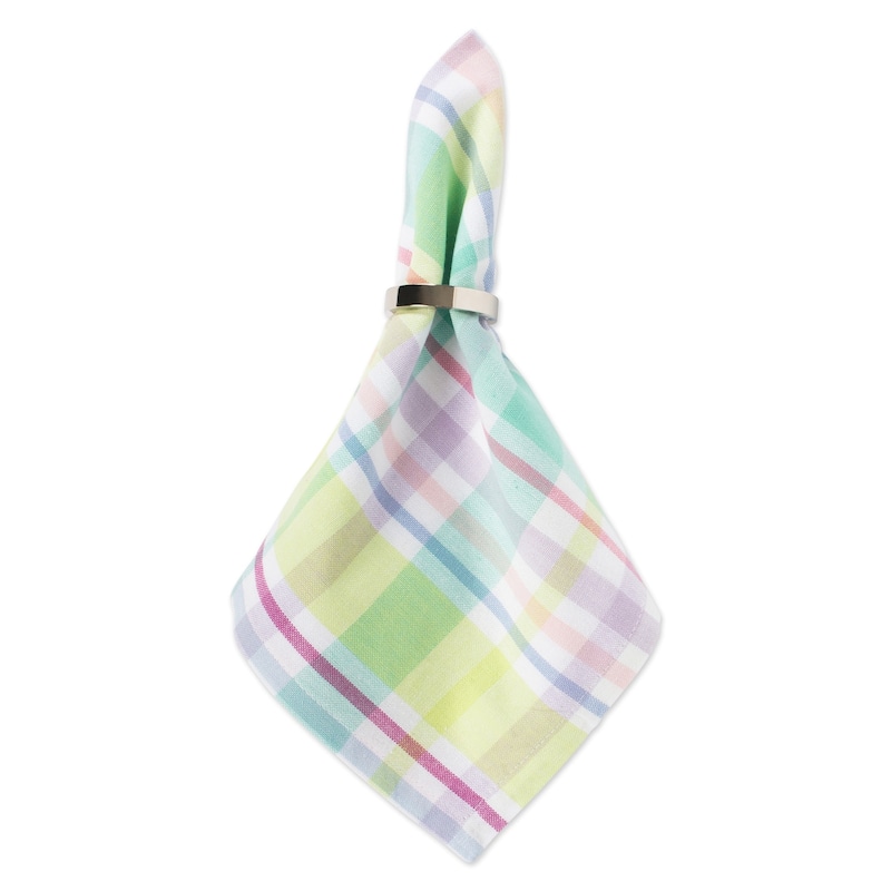 Design Imports Spring Plaid Napkin Set (Set of 6)