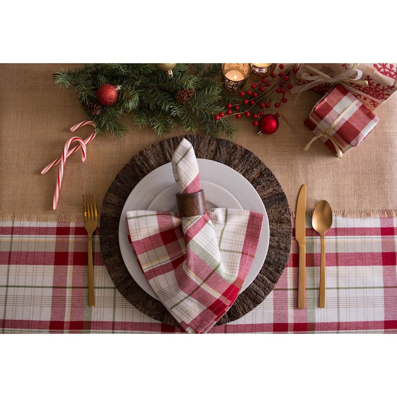 Design Imports Campfire Plaid Napkin Set (Set of 6)