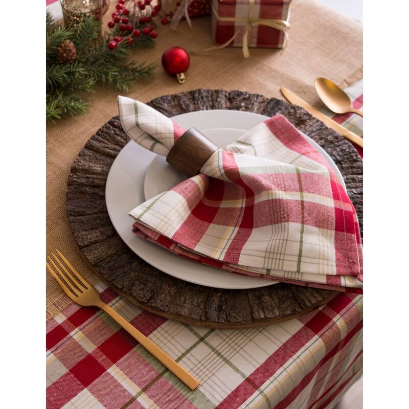 Design Imports Campfire Plaid Napkin Set (Set of 6)