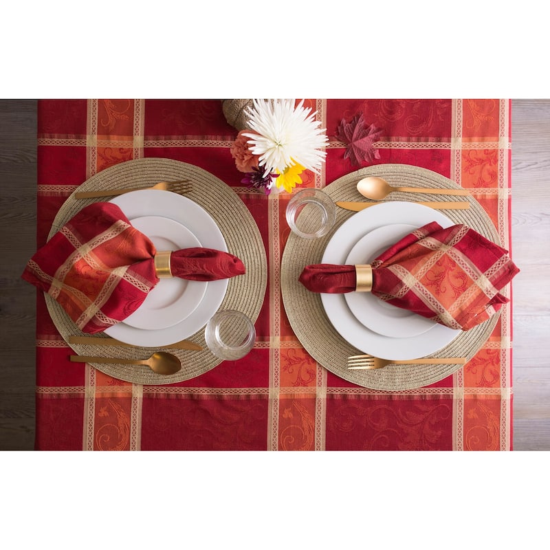 Design Imports Campfire Plaid Napkin Set (Set of 6)