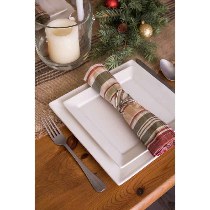 Design Imports Campfire Plaid Napkin Set (Set of 6)