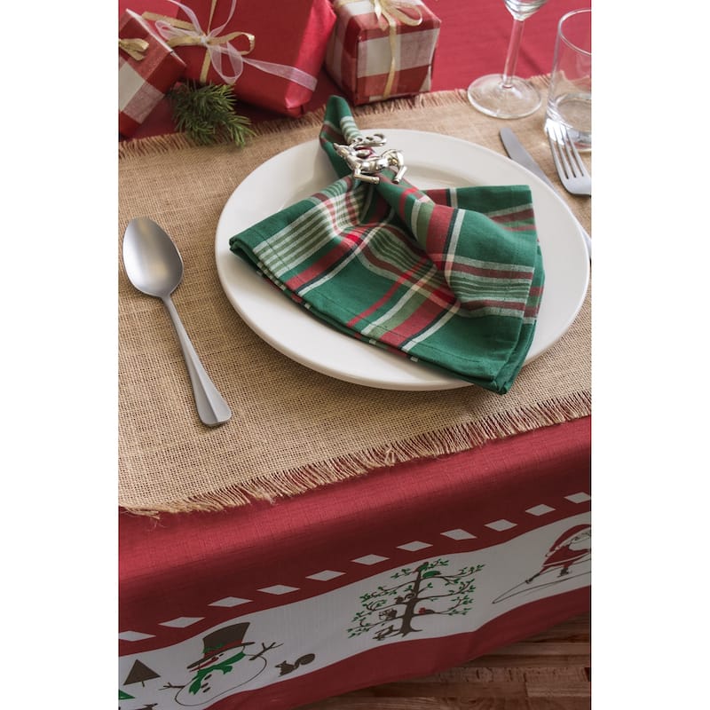 Design Imports Campfire Plaid Napkin Set (Set of 6)